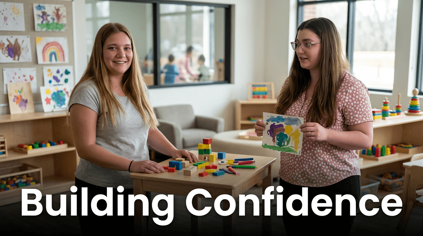 Children building confidence together through learning and support