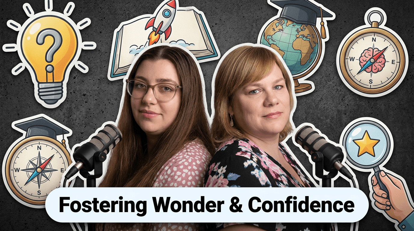 Children learning together in a connected educational environment